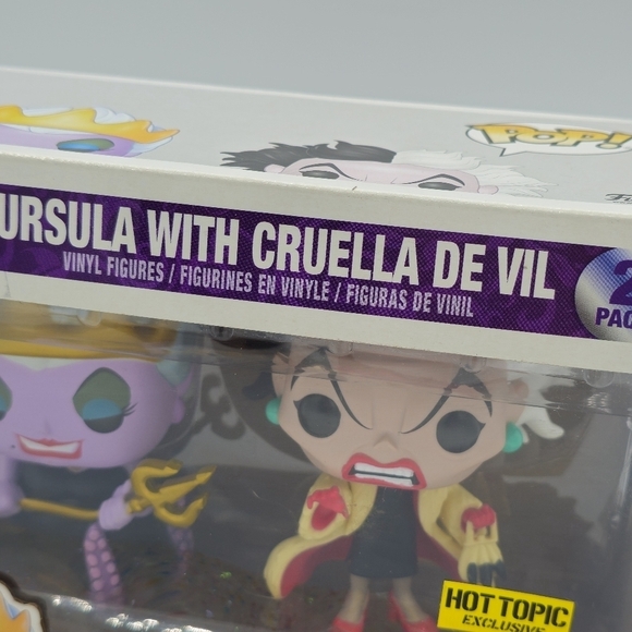 Funko POP! Disney Ursula with Cruella De Vil Exclusive 2 Pack Vinyl Figures - Picture 2 of 8